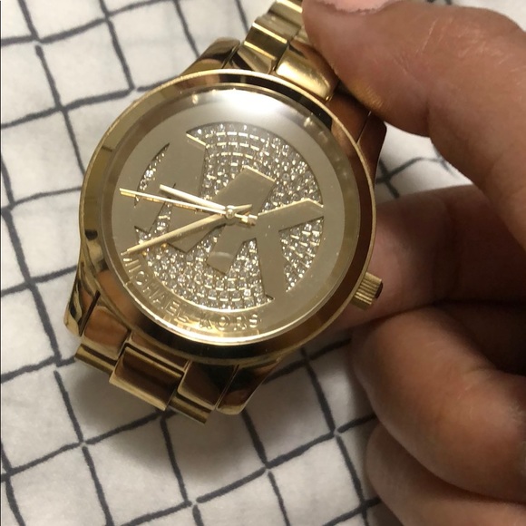 Michael Kors Gold Crystal Watch - Picture 6 of 6
